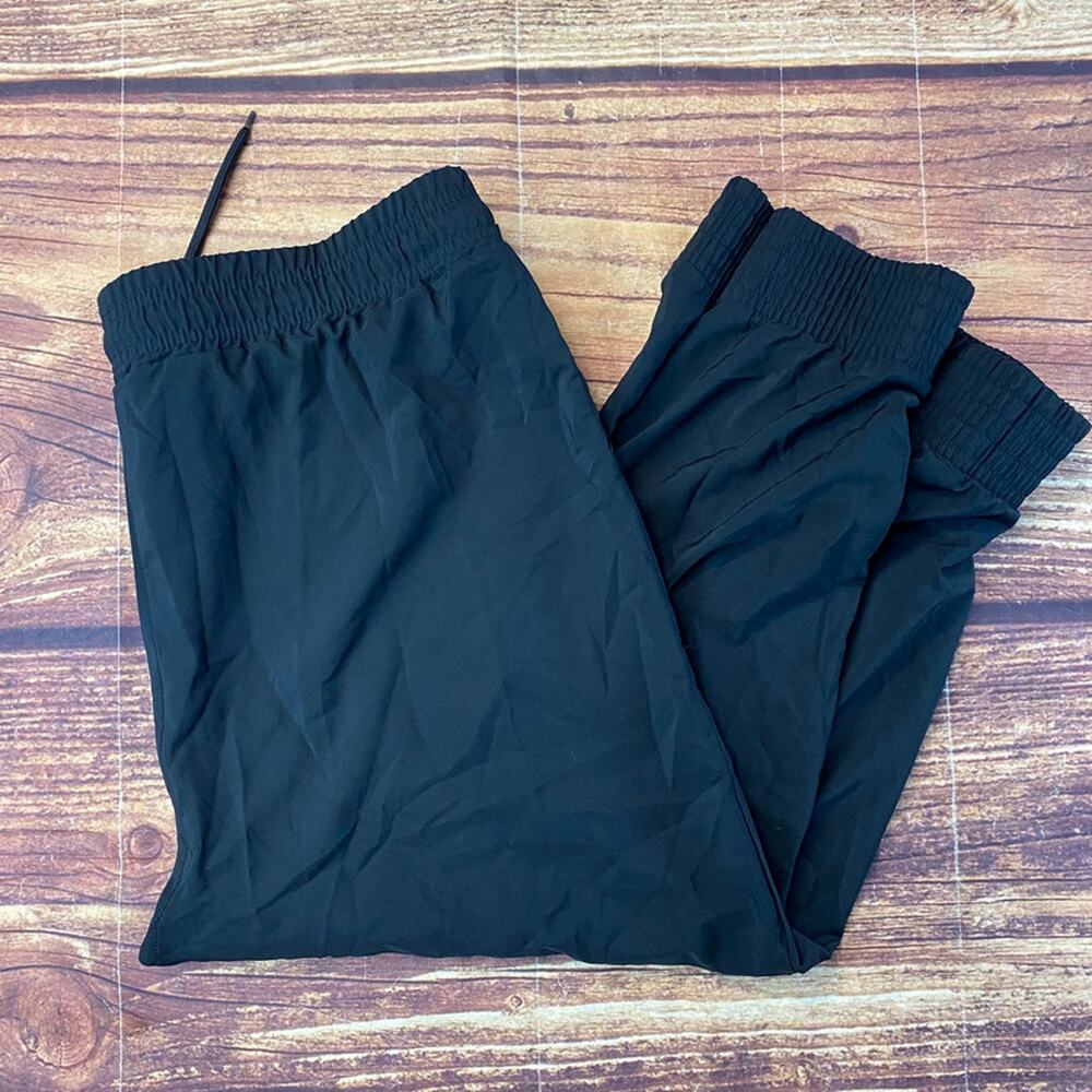 Pro Player XL Black Windbreaker Style Joggers Ankle Pull Up Retro